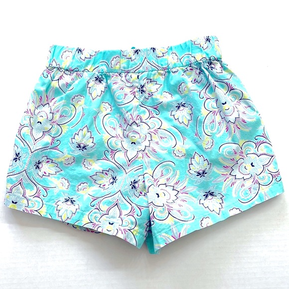 Gap Baby Aqua Blue Floral Paisley Shorts, Size 3 Years - Picture 3 of 4